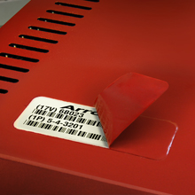 Removable Paint Mask Bar Code Label for Production Line Applications