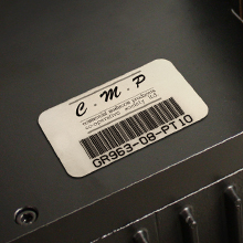 Paint-Resistant Bar Code Label with Teflon