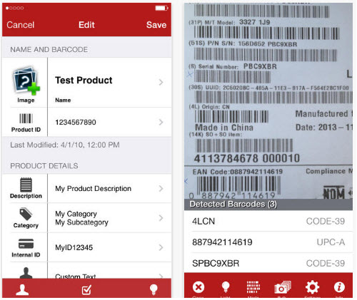Top Barcode Scanner Apps For Ios And Android The 36 Best Apps For Scanning And Reading Inventory Barcodes Camcode