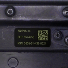 Metalphoto Tactical UID Labels with Low Visibility for MIL-STD-130