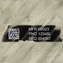 SandShield UID Labels with Extreme Abrasion Resistance for MIL-STD-130