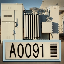 Bar Code Labels with Teflon for Utility Asset Tracking Applications
