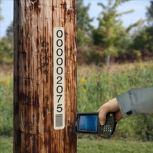 Bar Code Tags for Utility Pole Applications