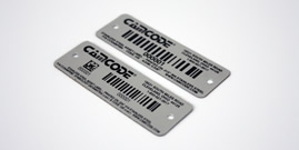Stainless Steel Bar Code Labels