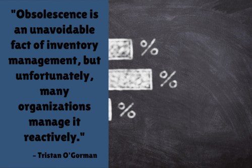 "Obsolescence is an unavoidable fact of inventory management, but unfortunately, many organizations manage it reactively." - Tristan O'Gorman
