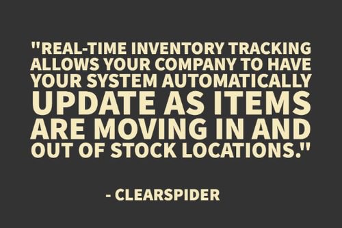 Track inventory in real time
