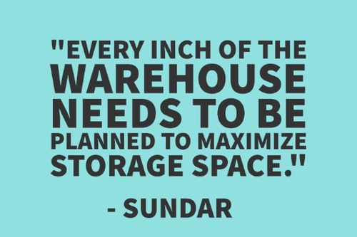 Plan your warehouse space