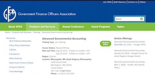 Advanced Governmental Accounting
