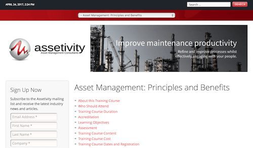 Asset Management Principles and Benefits