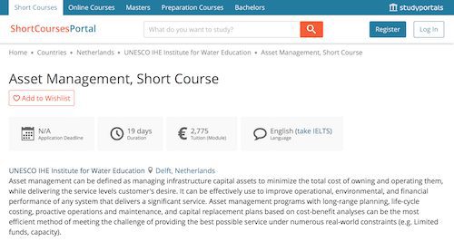 Asset Management Short Course