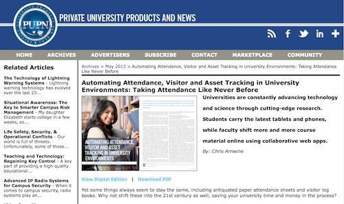 Automating Attendance Visitor and Asset Tracking in University Environments Taking Attendance Like Never Before