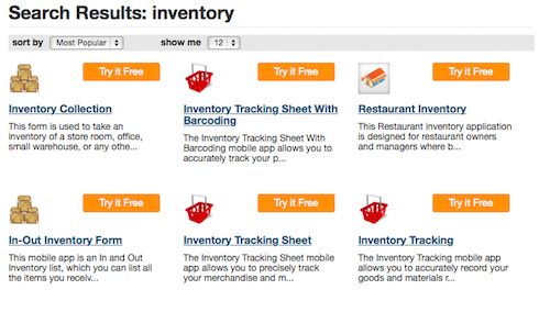 Canvas inventory app
