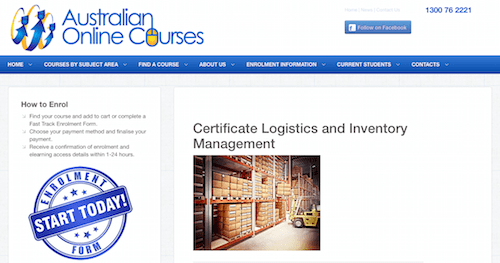 Certificate Logisitcs and Inventory Management