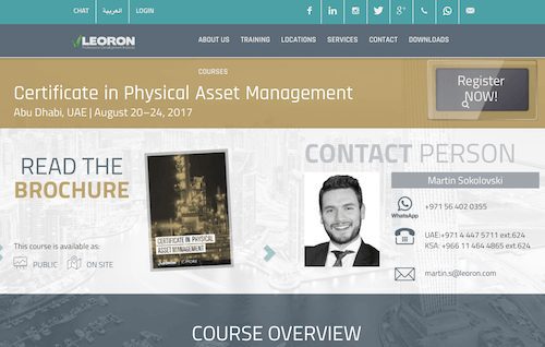 Certificate in Physical Asset Management