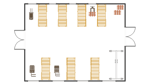 Warehouse Layout Floor Plan from ConceptDraw
