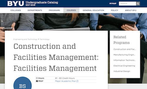Construction and Facilities Management Facilities Management