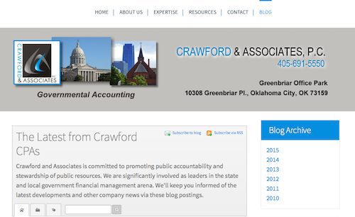 Crawford & Associates Governmental Accounting Blog