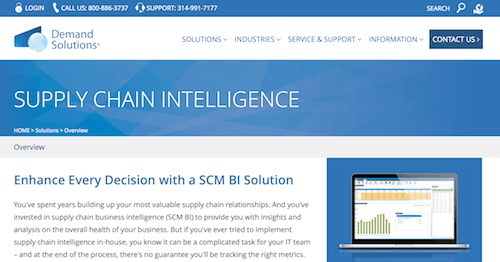 Demand Solutions Supply Chain Intelligence