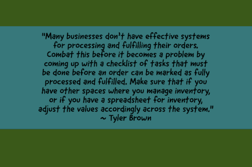 Develop a system for processing and fulfilling orders