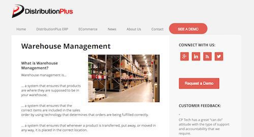 DistributionPlus Warehouse Management