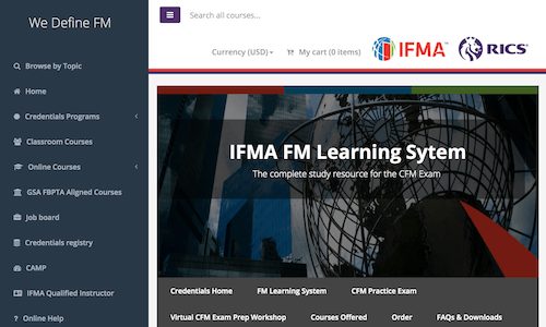 FM Learning System for IFMA Credentials Programs