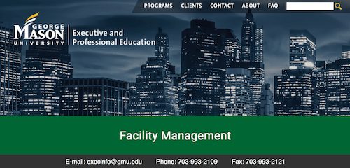 Facility Management Certificate Program