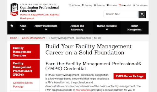 Facility Management Professional Credential