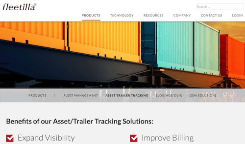 Fleetilla AssetTrailer Tracking Solutions