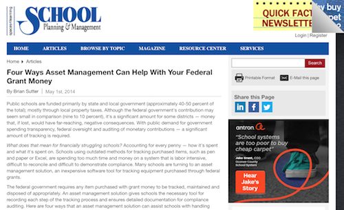 Four Ways Asset Management Can Help with Your Federal Grant Money