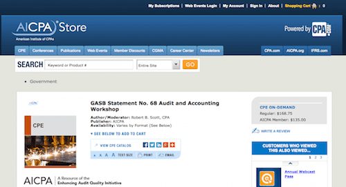 GASB Statement No. 68 Audit and Accounting Workshop