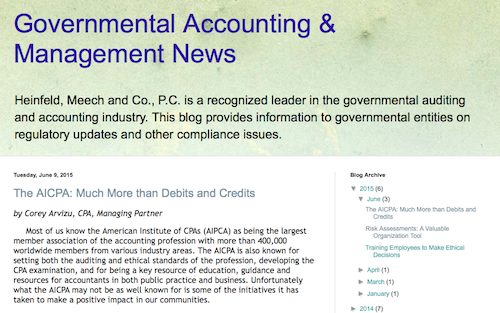 Government Accounting & Management News