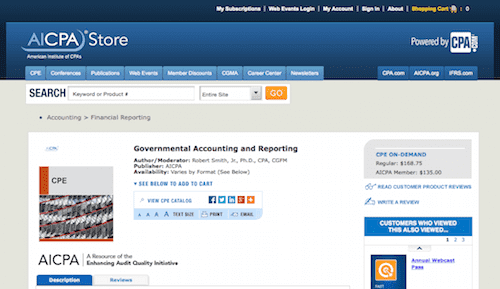Governmental Accounting and Reporting