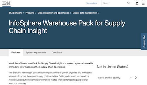 IBM InfoSphere Warehouse Pack for Supply Chain Insight