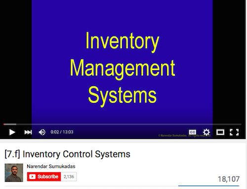 Inventory Control Systems