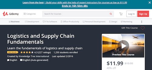 Logistics and Supply Chain Fundamentals
