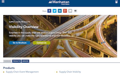 Manhattan Associates Supply Chain Visibility
