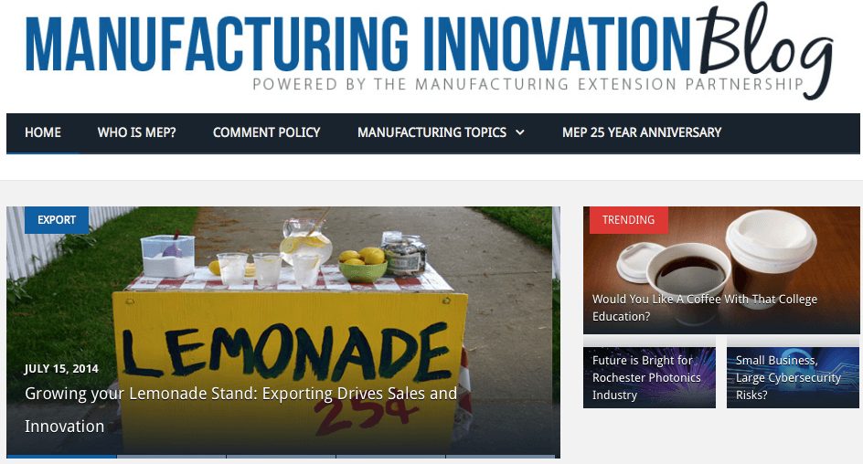 Manufacturing Innovation Blog