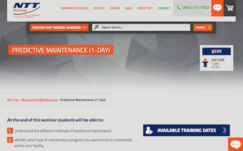 NTT Training Predictive Maintenance