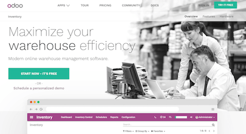 Odoo Warehouse Management Software