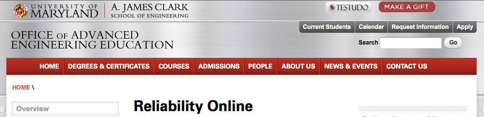 Reliability Online