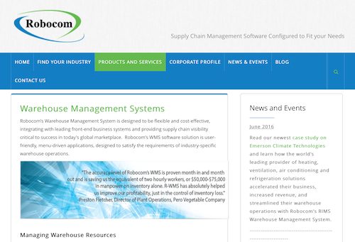 Robocom WMS software