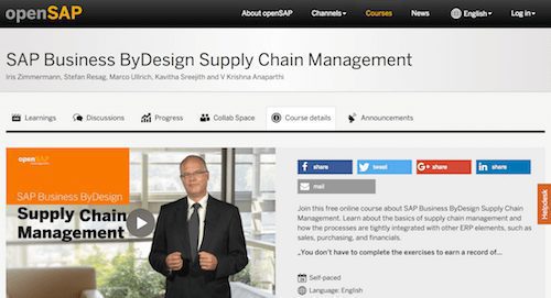 SAP Business ByDesign Supply Chain Management