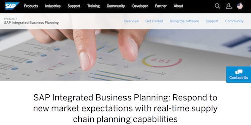 SAP Integrated Business Planning for Supply Chain Management