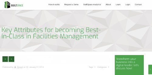 Key Attributes for Becoming Best-in-Class in Facilities Management