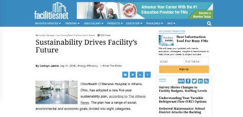 Sustainability Drives Facility's Future