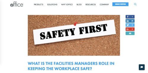 What is the Facilities Manager's Role in Keeping the Workplace Safe?