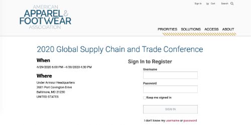 AAFA's Global Supply Chain and Trade Conference