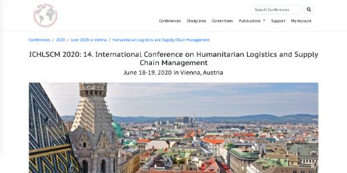 International Conference on Humanitarian Logistics and Supply Chain Management (ICHLSCM)