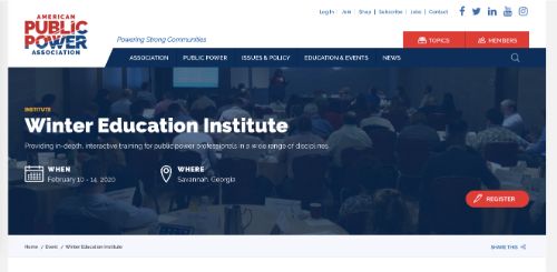 American Public Power Association Winter Education Institute