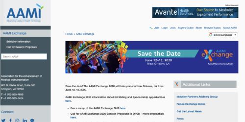 AAMI 2020 Conference & Expo